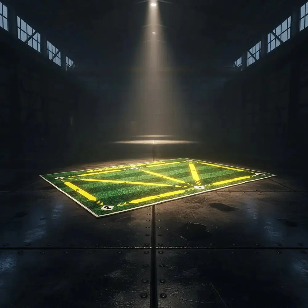 Mata treningowa do dryblingu Dribblz Lite Yellow - Topbin