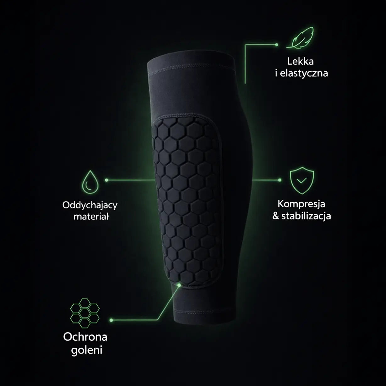 Ochraniacze Piłkarskie Hexa Sleeve Topbin